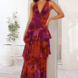 Marine - Robe Longue Élégante