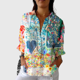 Mathilde - Blouse imprimée légère et colorée