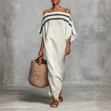 Apolline - Robe Maxi en Lin Minimaliste