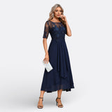 Manon - Robe en Dentelle à Manches Courtes
