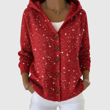 Élodie - Cardigan à capuche en maille