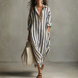 Perrine - Robe chemise longue