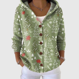 Ghislaine - Cardigan à capuche en maille