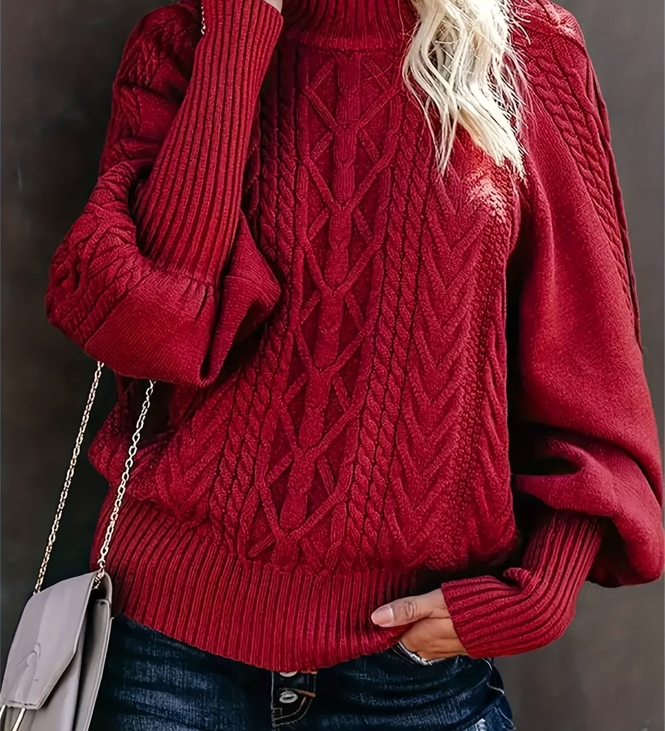 Lorette - Pull Long Décontracté à Manches Longues