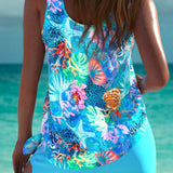 Trudy – Tankini élégant avec effet ventre plat et short assorti