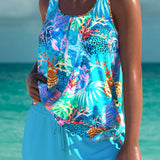 Trudy – Tankini élégant avec effet ventre plat et short assorti