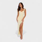 Solène - Robe longue à dos ouvert