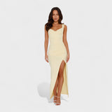 Solène - Robe longue à dos ouvert