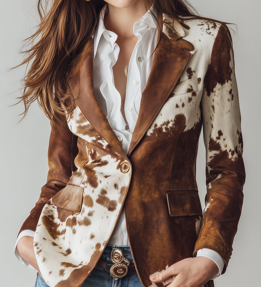 Agathe - Veste Vintage Imprimée Koe Éco-Responsable
