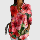 Marie - Blouse Florale Élégante