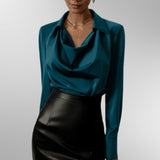 Violet - Blouse en Satin Élégante