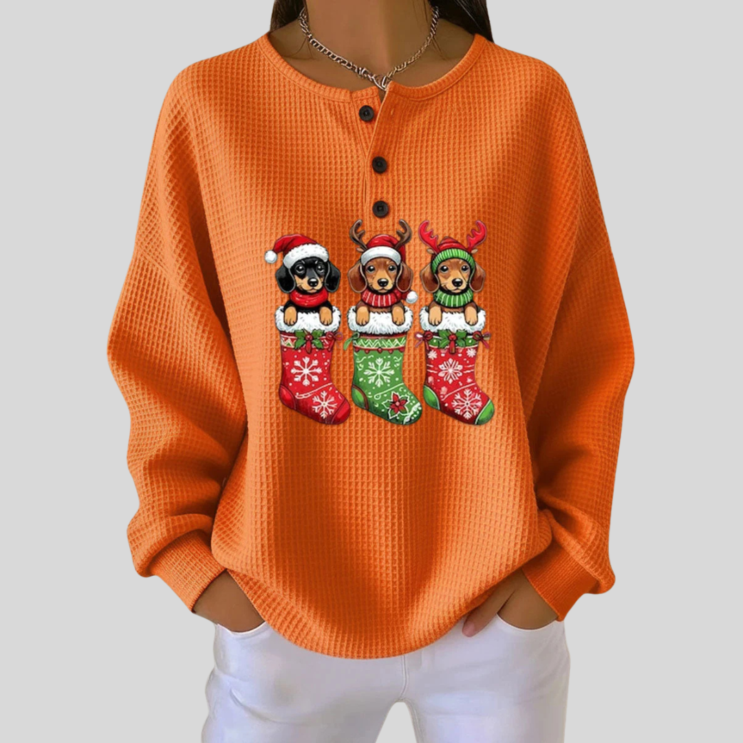 Gabrielle - Pull de Noël vintage