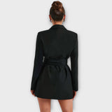 Adèle - Robe blazer avec décolleté en V