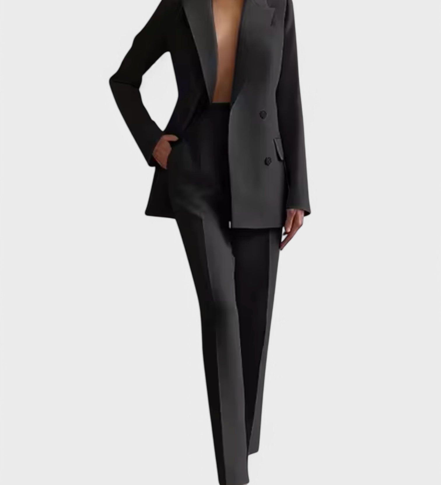 Olive - Ensemble Blazer et Pantalon