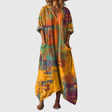 Colette - Robe Maxi Souple à Imprimé Coloré