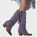 Yolande - Bottines confortables en daim