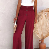Noëlle - Pantalon Taille Haute Détendu