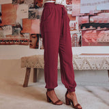 Zoé - Pantalons Élegants à Cordon