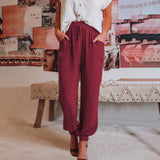 Zoé - Pantalons Élegants à Cordon