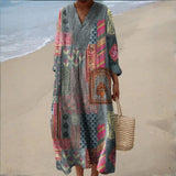 Zélie - Robe Bohémienne en Patchwork