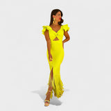 Lucille - Robe flamenco néon