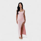 Solène - Robe longue à dos ouvert