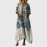 Fanny - Robe Maxi Souple à Imprimé Coloré