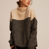Noëlle - Pull en Coton à Col Montant