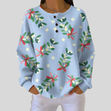 Roseline - Pull doux à motif de Noël