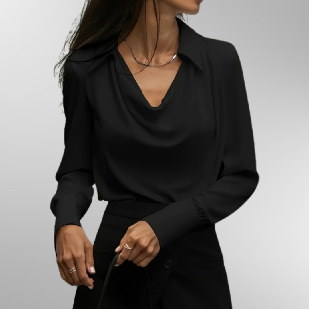 Violet - Blouse en Satin Élégante