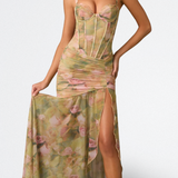 Isora - Robe Longue avec Corsage