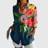 Marie - Blouse Florale Élégante