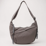 Chantal - Sac Demi-Lune Nylon Gris