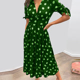 Monique - Robe Élégante à Pois