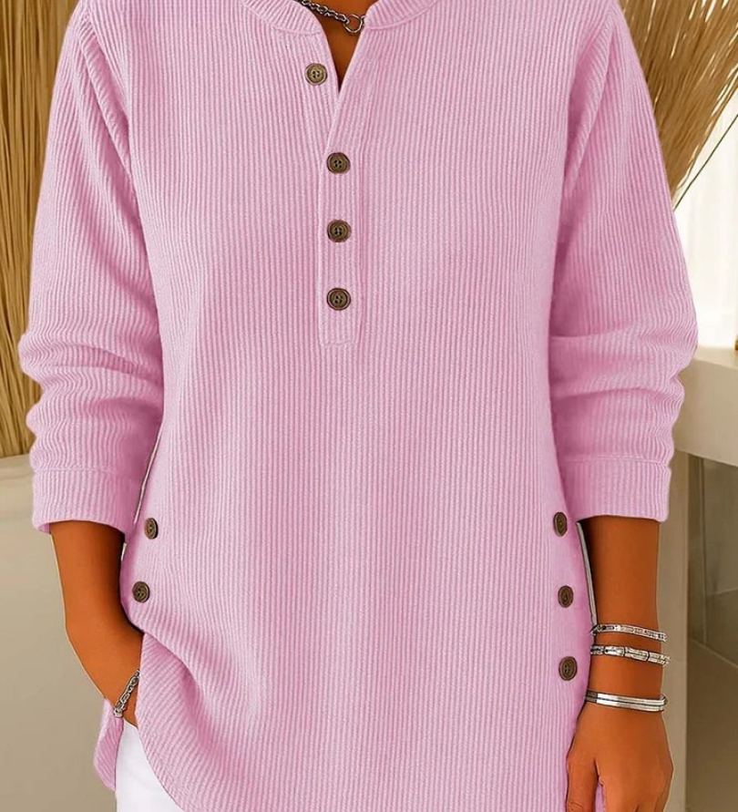 Neva - Tunique Henley à Boutons