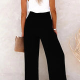 Noëlle - Pantalon Taille Haute Détendu