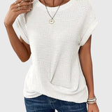 Isa - Blouse Élégante avec Col Rond