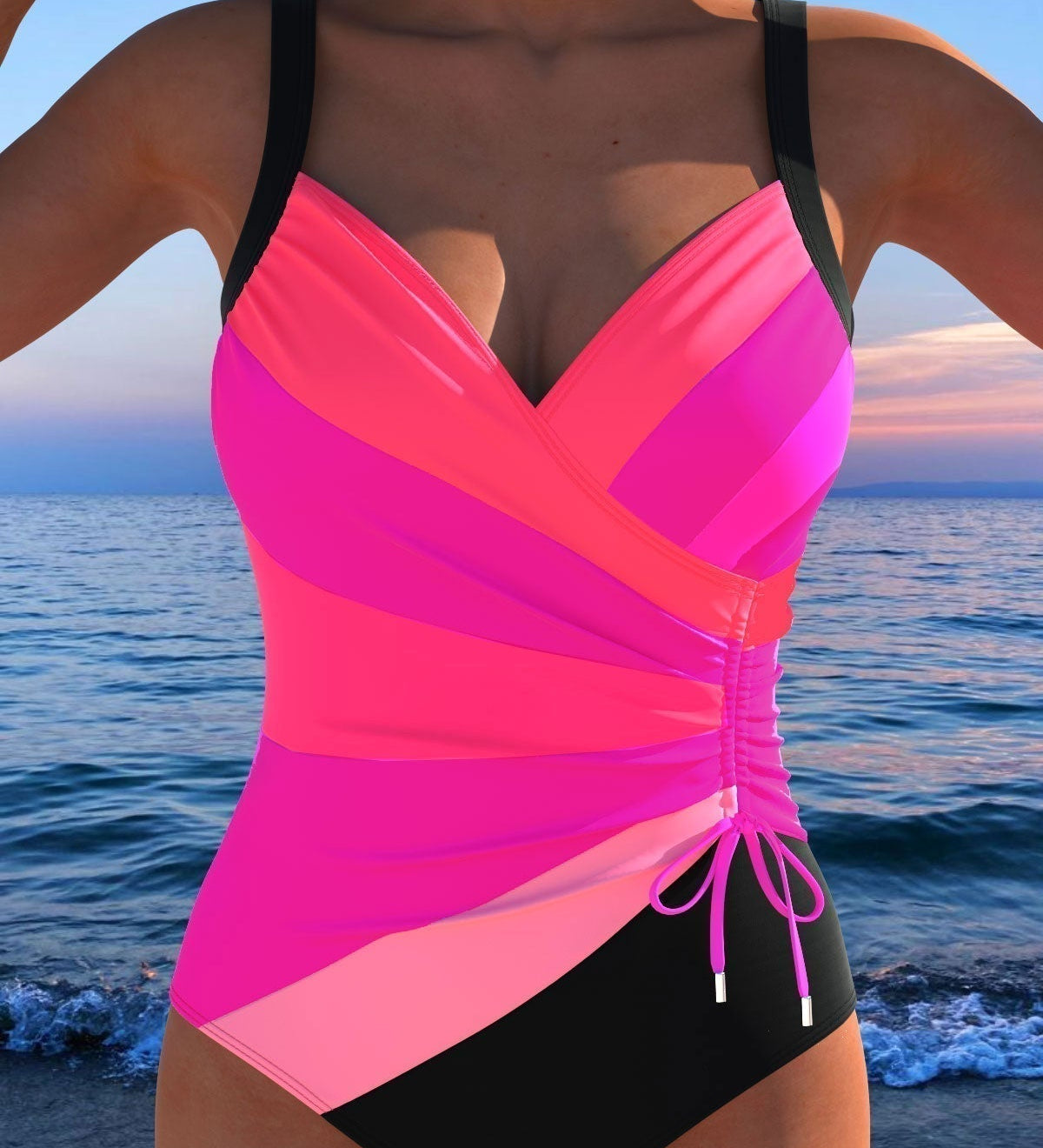 Éloria – Maillot de bain élégant à imprimé coloré