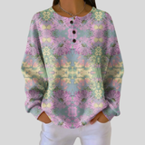 Amandine - Pull à motif floral ethnique