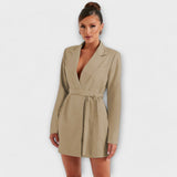 Adèle - Robe blazer avec décolleté en V