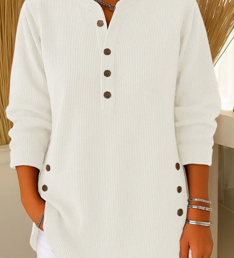 Neva - Tunique Henley à Boutons