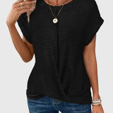 Isa - Blouse Élégante avec Col Rond
