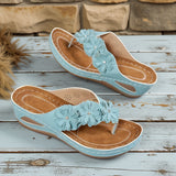 Émilienne - Sandales Confortables Fleuries