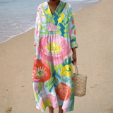 Georgette - Robe d’Été Imprimée Flatteuse