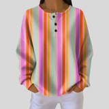 Mireille - Pull à rayures multicolores