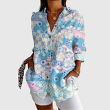 Marie - Blouse Florale Élégante