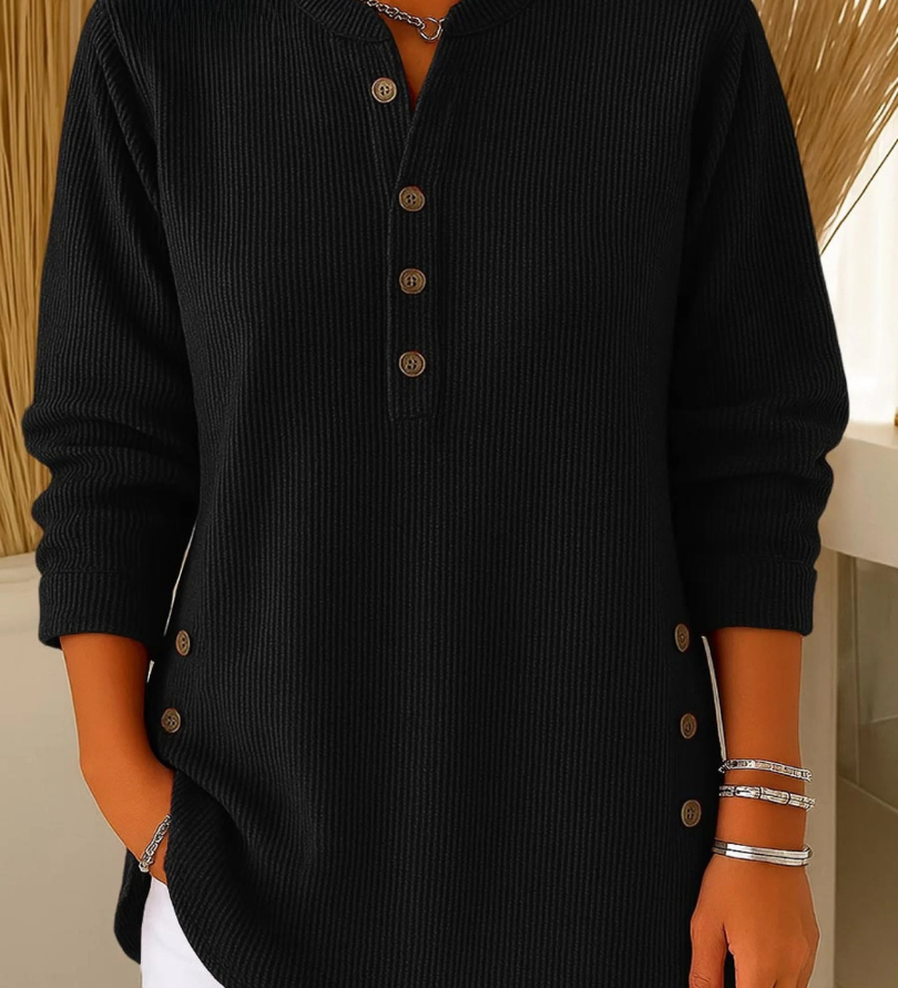 Neva - Tunique Henley à Boutons