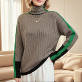 Éveline - Col Haut Herringbone Luxe