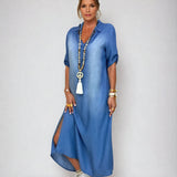 Isabelle - Robe Maxi en Jean