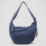 Isabelle - Sac Demi-Lune Nylon Bleu